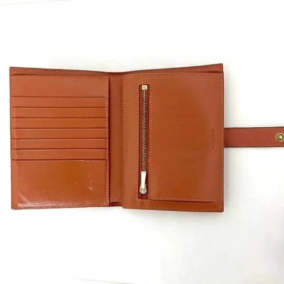 Celine Strap Wallet Red Gray Antique Rose - Picture 6 of 10